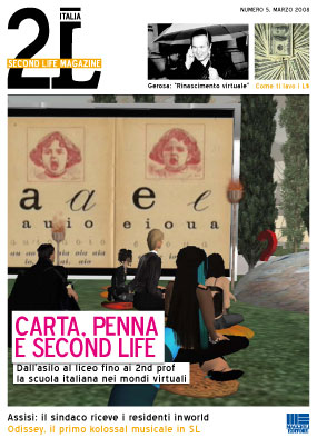 Second Life Magazine marzo 2008 - copertina