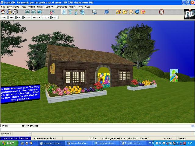 Per vedere il gamebook realizzato,digitare “teleport gamebook” su Scuola3D